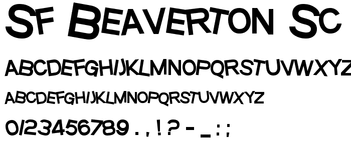 SF Beaverton SC Heavy font